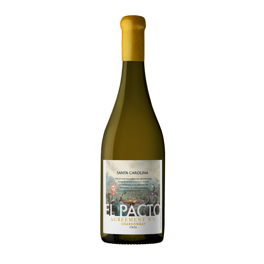 2021 聖塔卡洛琳 酒莊特選 波本桶陳夏多內白酒Santa Carolina El Pacto Chardonnay