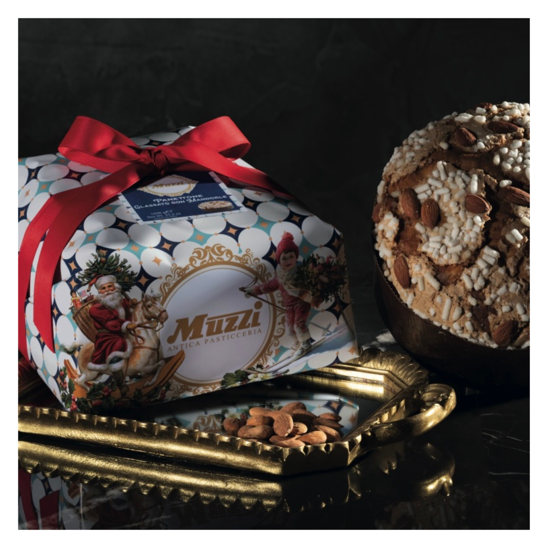 慕麗家族聖誕麵包義式杏仁糖霜(Glassato):紙包版(1000g)